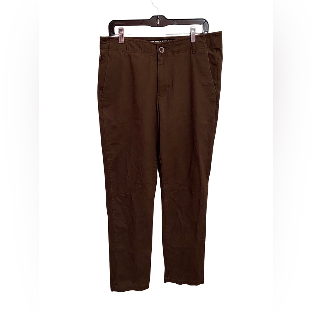 Dixxon Chino Pants Mens 34x34 Brown D-Flexx Stretch Cotton Workwear Casual